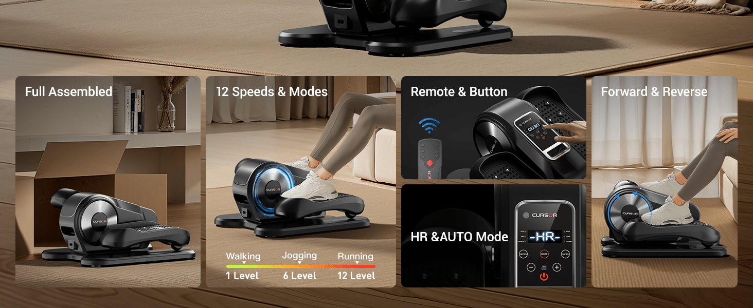 CURSOR FITNESS Under Desk Elliptical Machine – Model C5