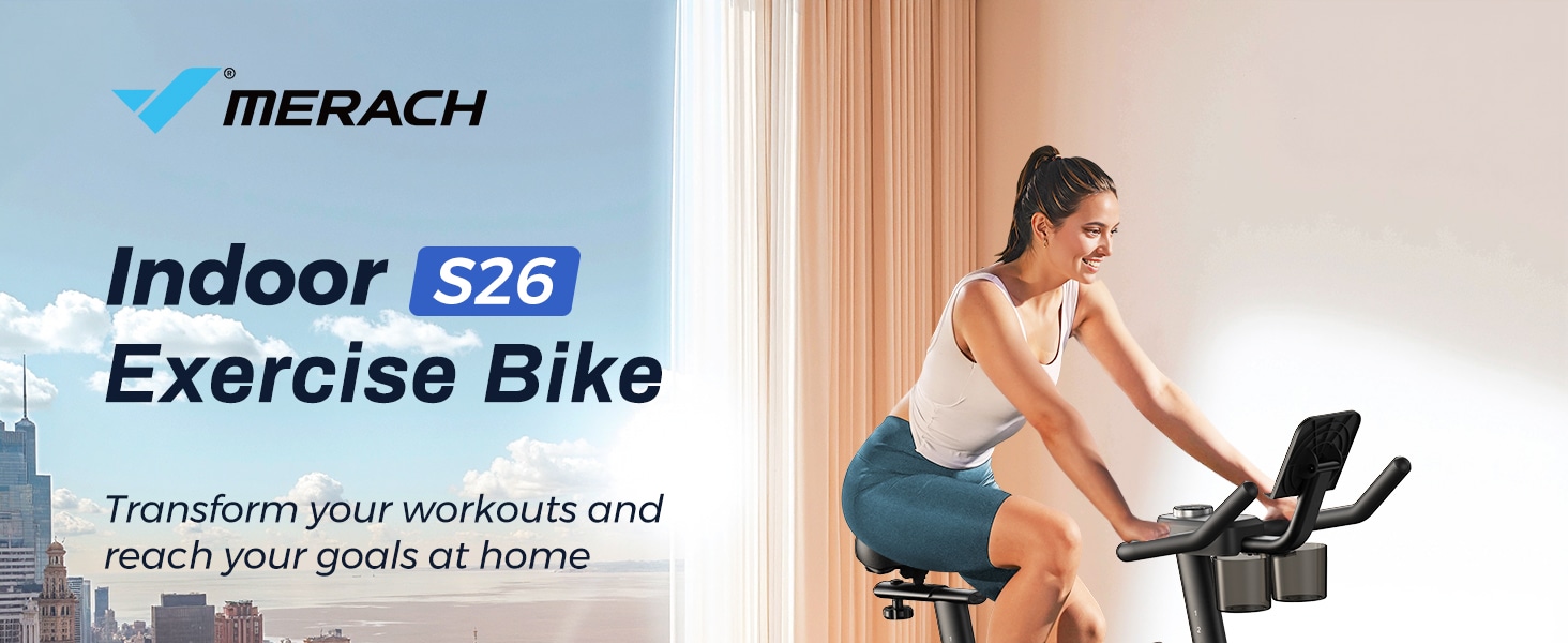 MERACH S26 Exclusive Bluetooth Stationary Exercise Bike