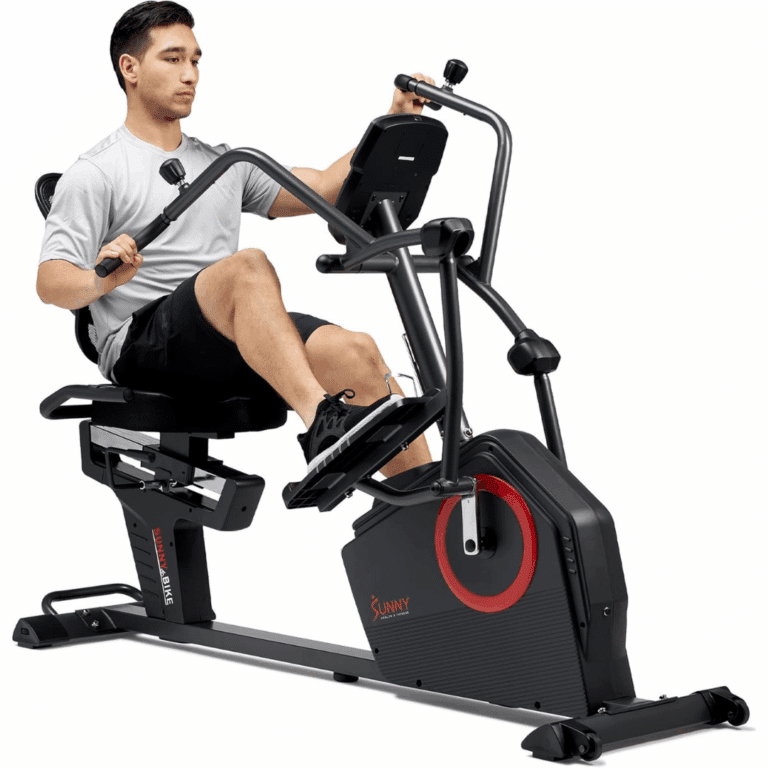 Sunny Health & Fitness Elite Recumbent Cross Trainer & Elliptical Machine