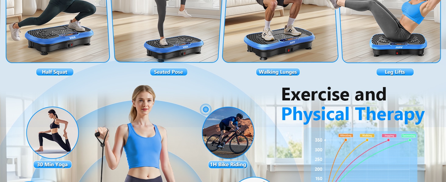 AXV Vibration Plate Fitness Platform Exercise Machine