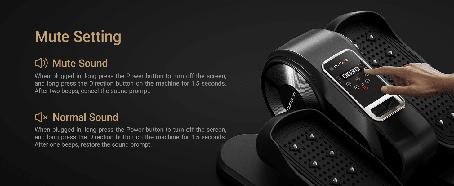 CURSOR FITNESS Under Desk Elliptical Machine – Model C5