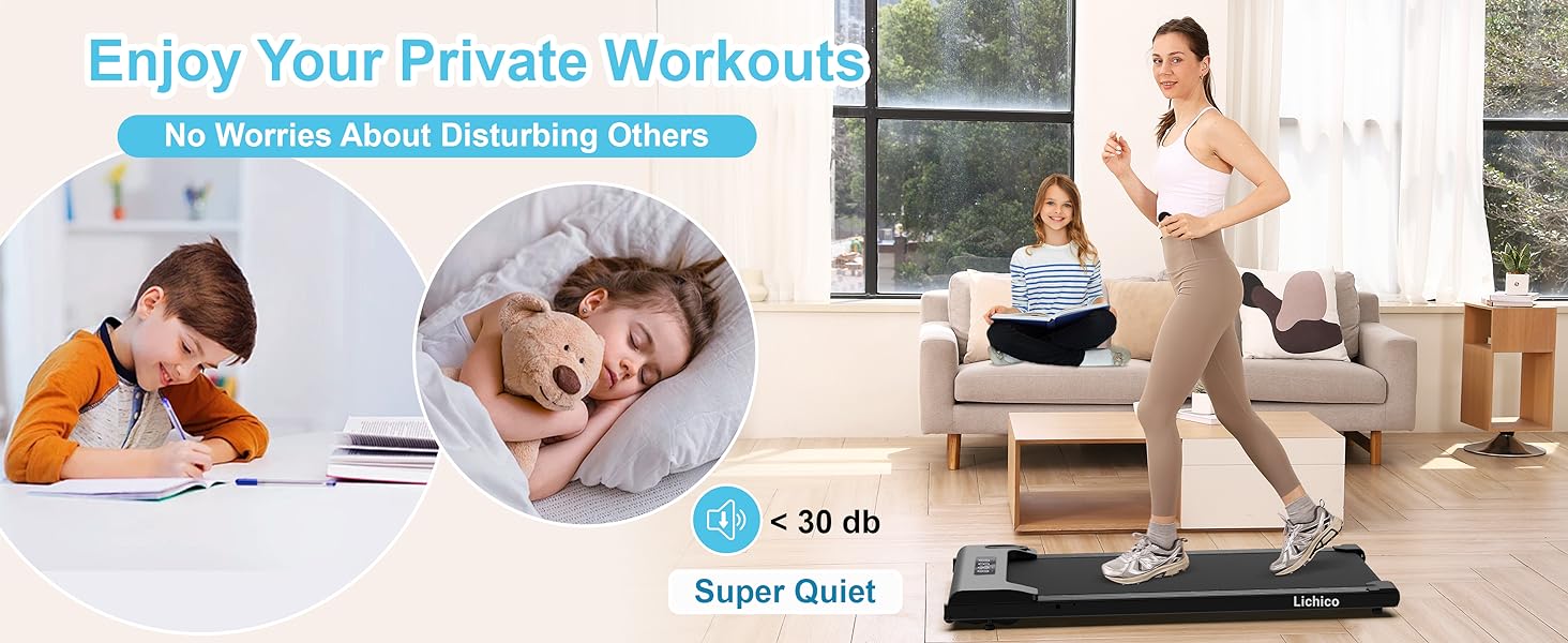 Lichico Walking Pad Under Desk Treadmill