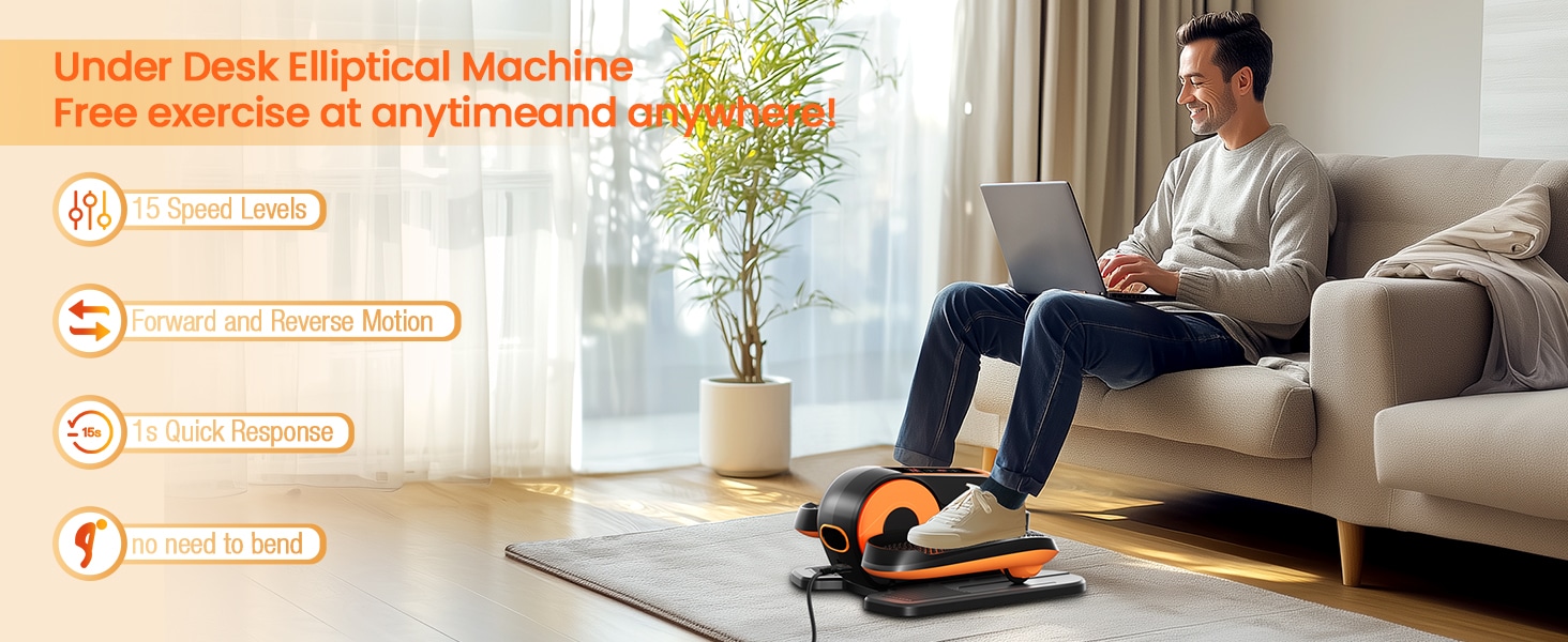 Hoduio Under Desk Elliptical Machine