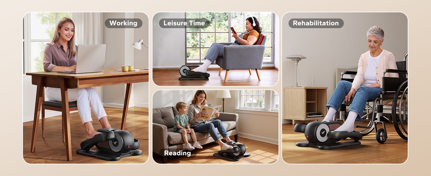 MERACH Under Desk Elliptical Machine