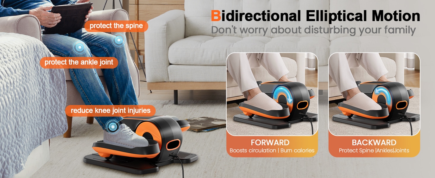Hoduio Under Desk Elliptical Machine