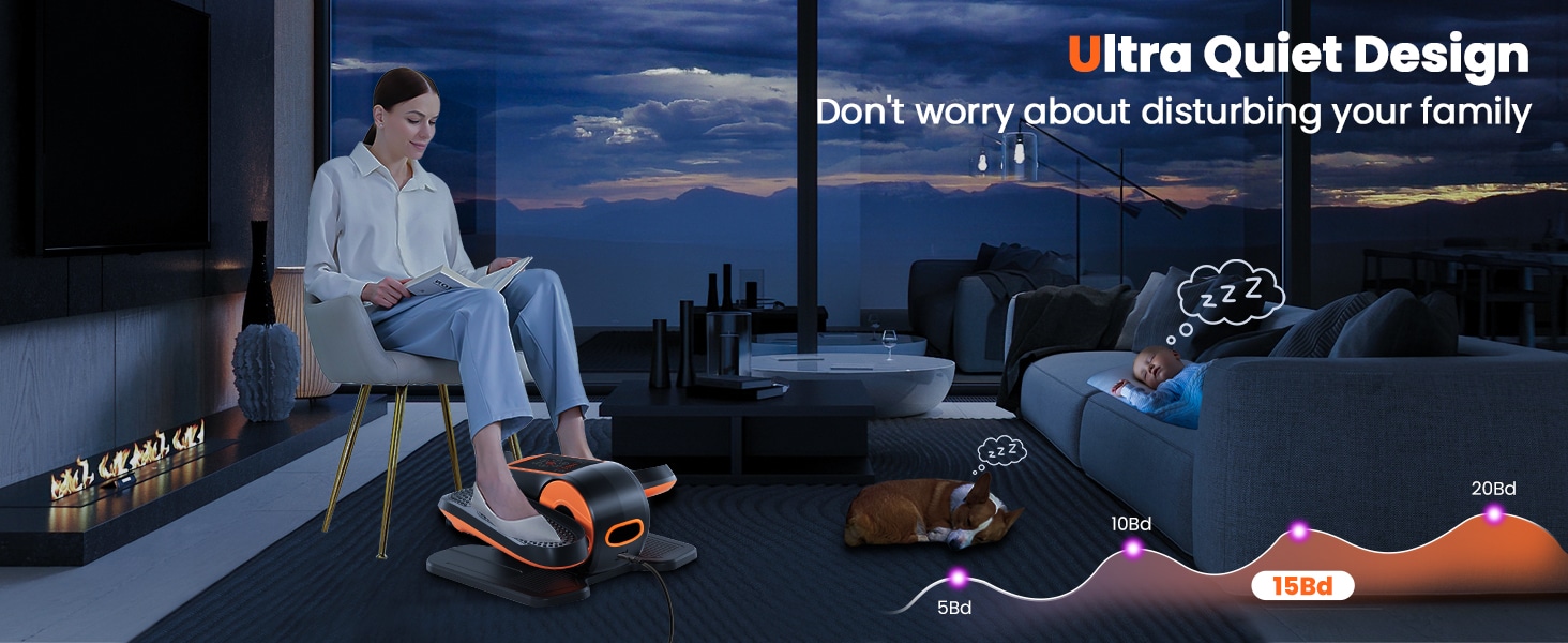 Hoduio Under Desk Elliptical Machine