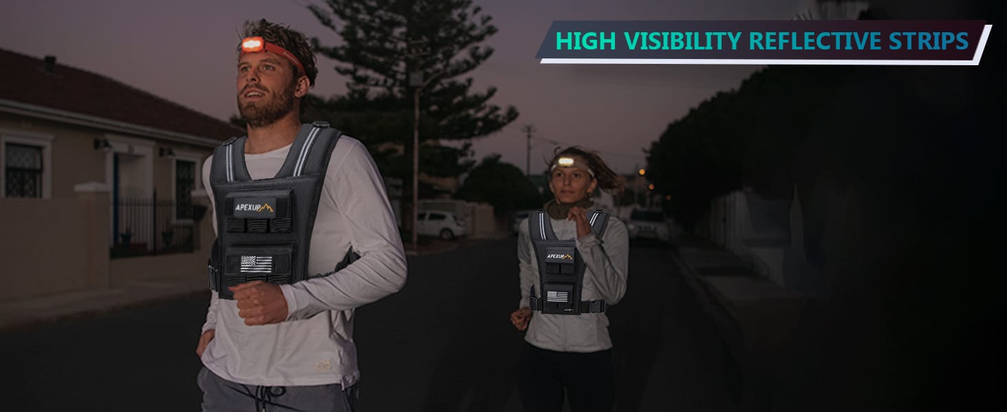 APEXUP Adjustable Weighted Vest (20lbs / 30lbs / 40lbs)