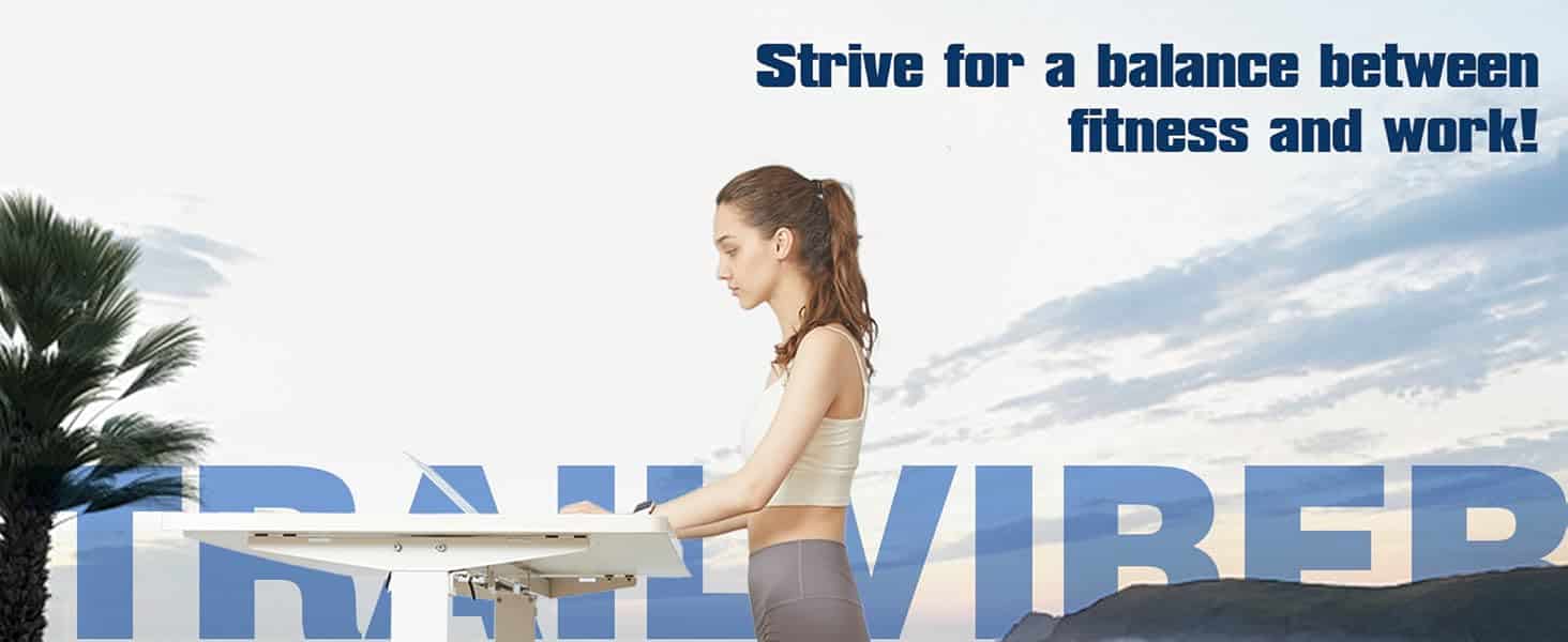 TRAILVIBER Walking Pad Treadmill with 12% 9-Level Auto Incline