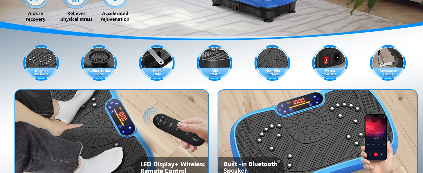 AXV Vibration Plate Fitness Platform Exercise Machine