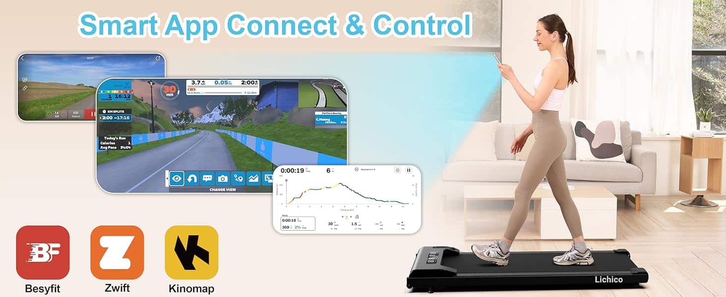 Lichico Walking Pad Under Desk Treadmill