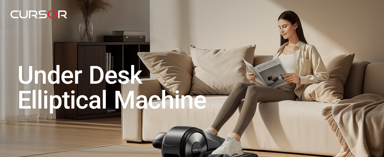 CURSOR FITNESS Under Desk Elliptical Machine – Model C5