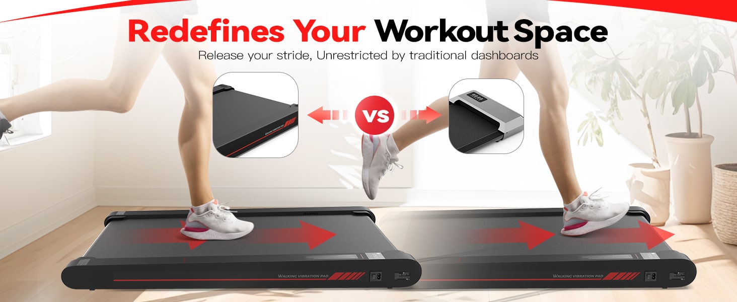 Sperax 3-in-1 Walking Pad Treadmill with Vibration Control