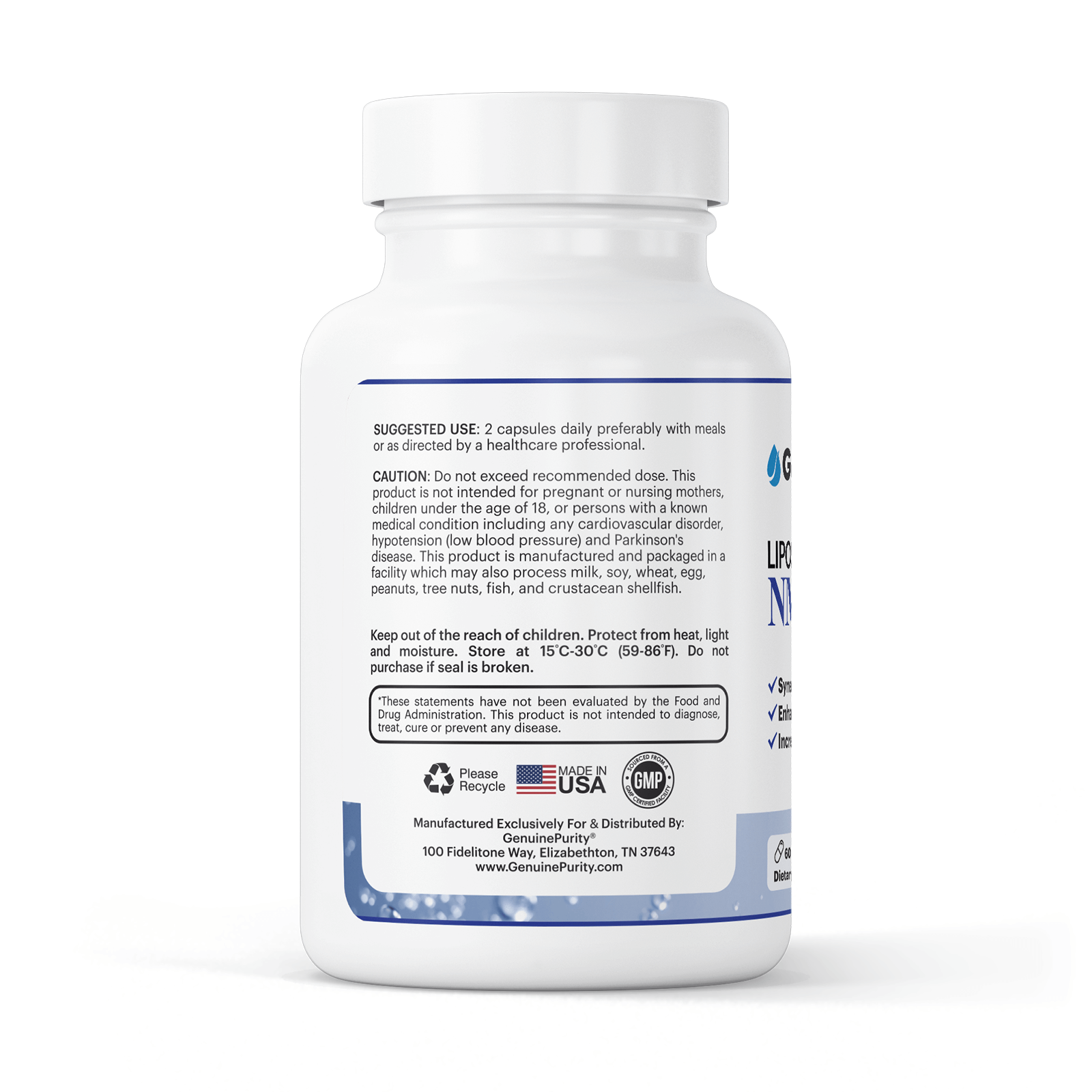 GenuinePurity Liposomal NMN + NR
