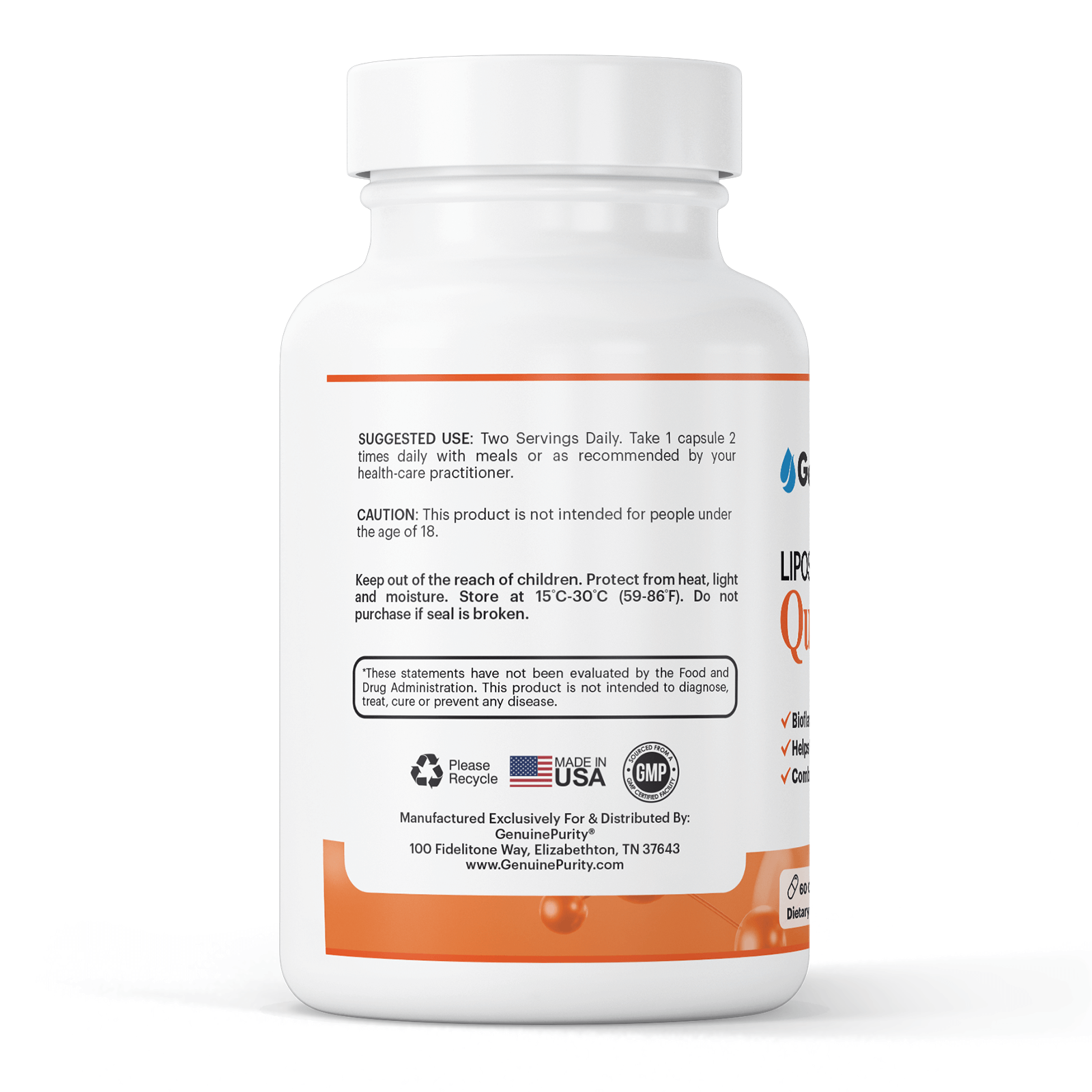 GenuinePurity Liposomal Quercetin