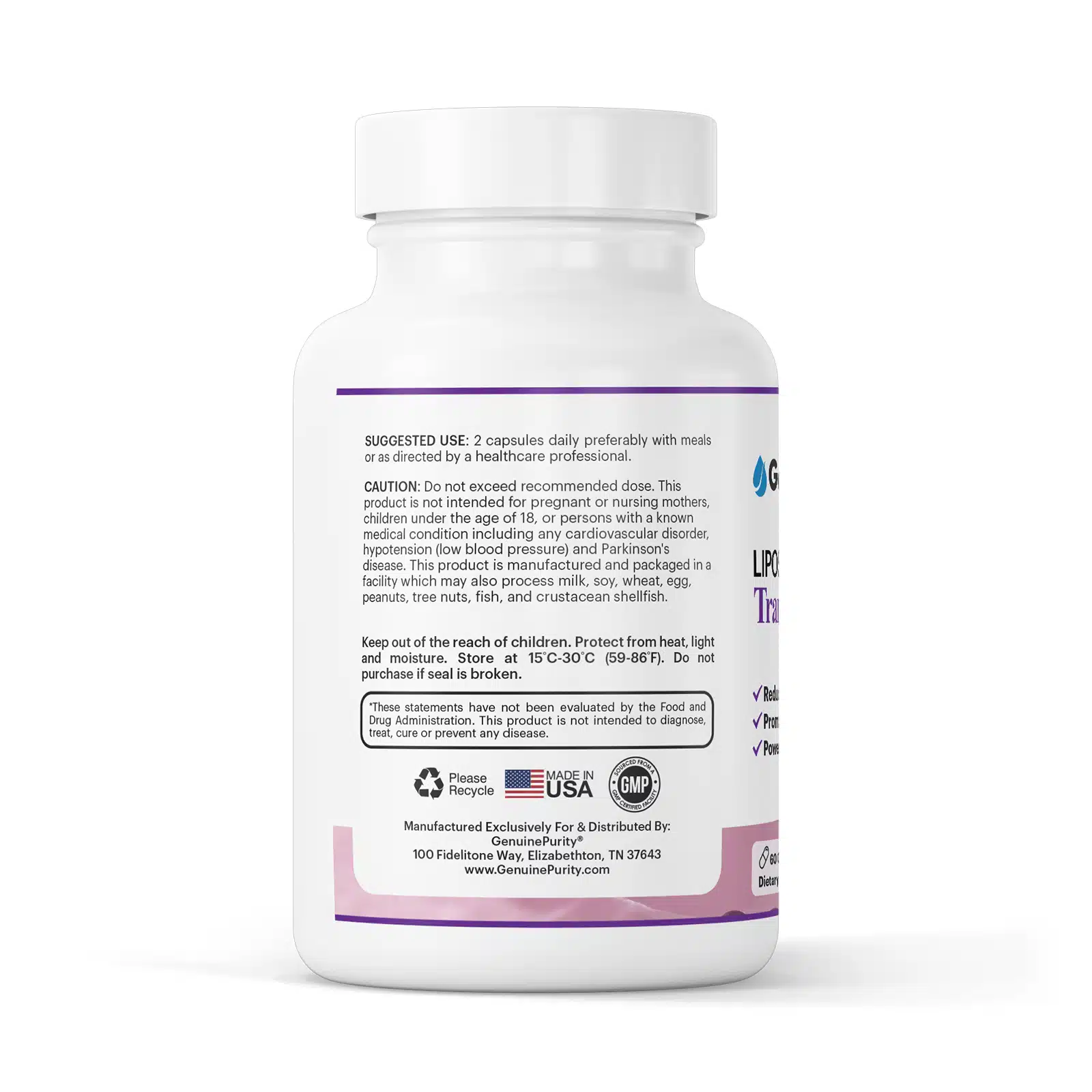GenuinePurity Trans-Resveratrol