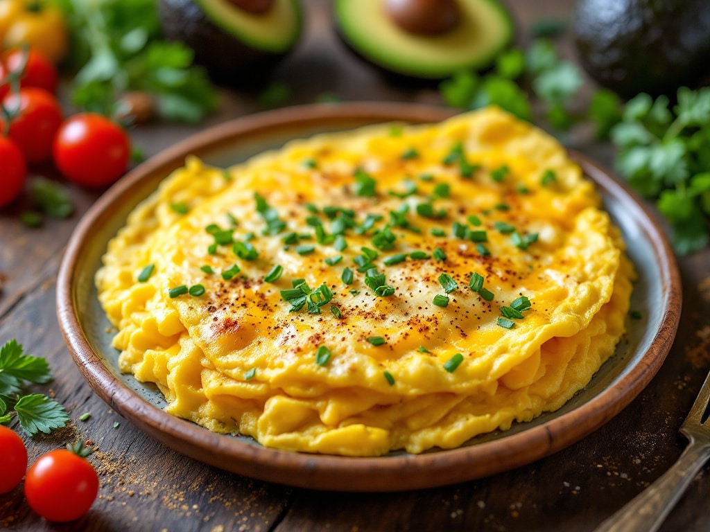 keto-friendly cheese omelet
