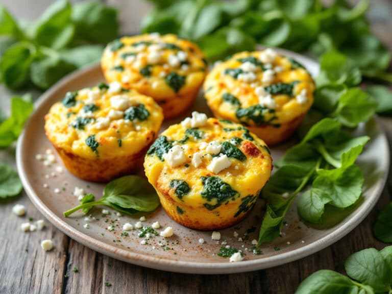 spinach and feta egg muffins