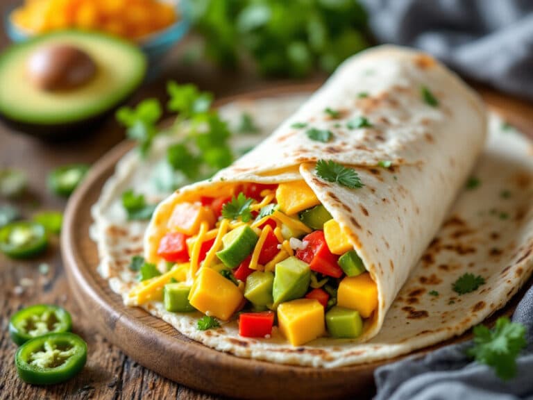 keto breakfast burrito wrap