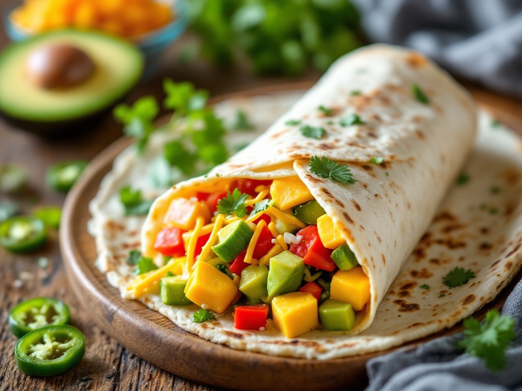 keto breakfast burrito wrap
