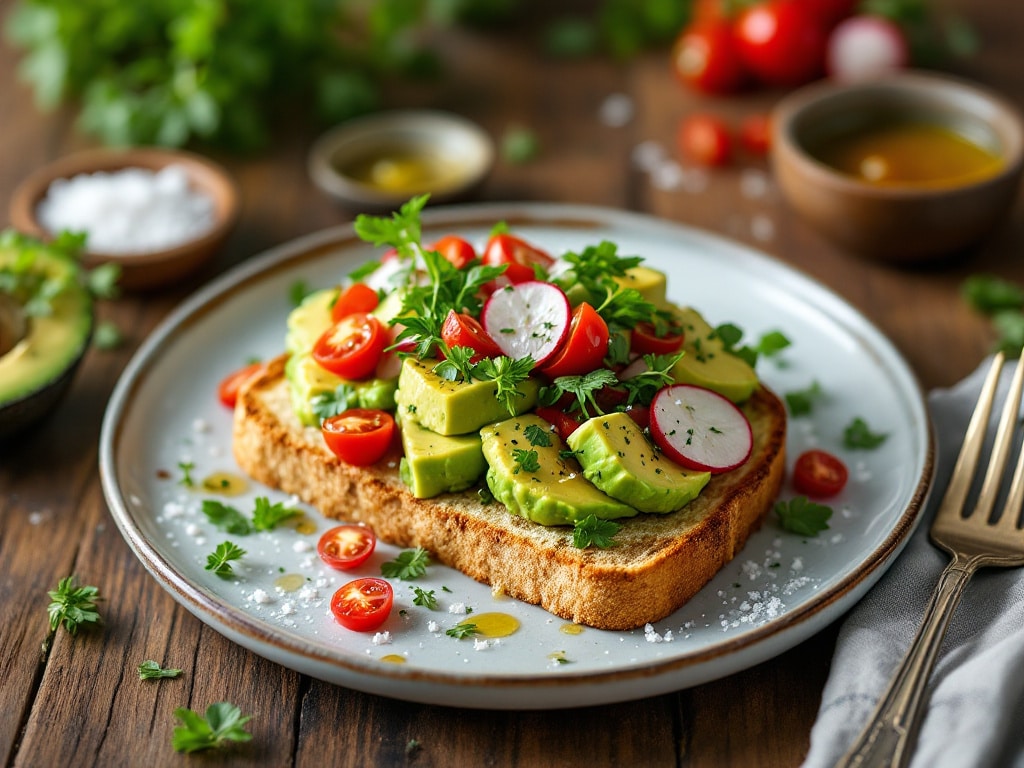 keto avocado toast on cloud bread