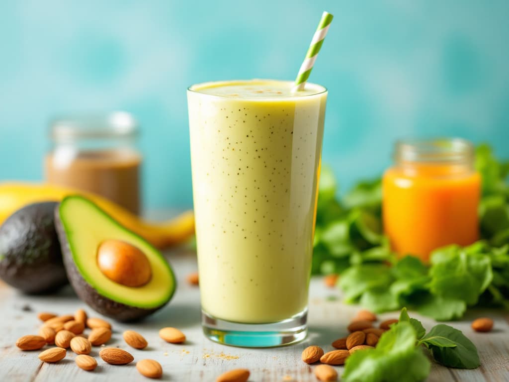 keto breakfast smoothie with almond butter