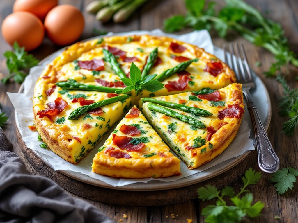 bacon and asparagus frittata