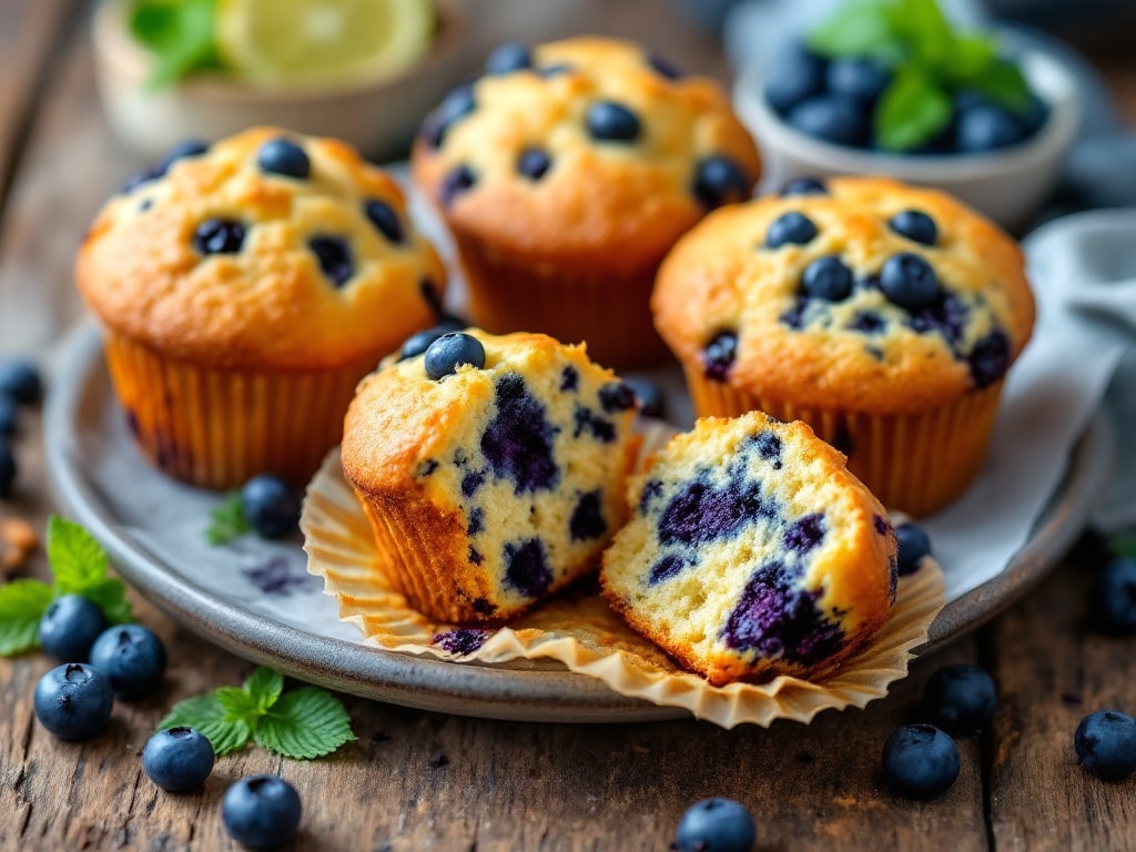 low carb blueberry muffins