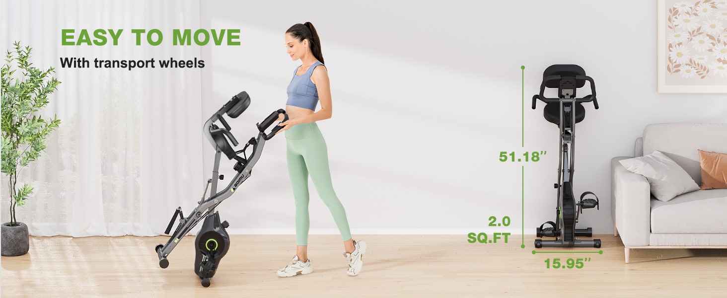 Goimu 5-in-1 Foldable Stationary Exercise Bike