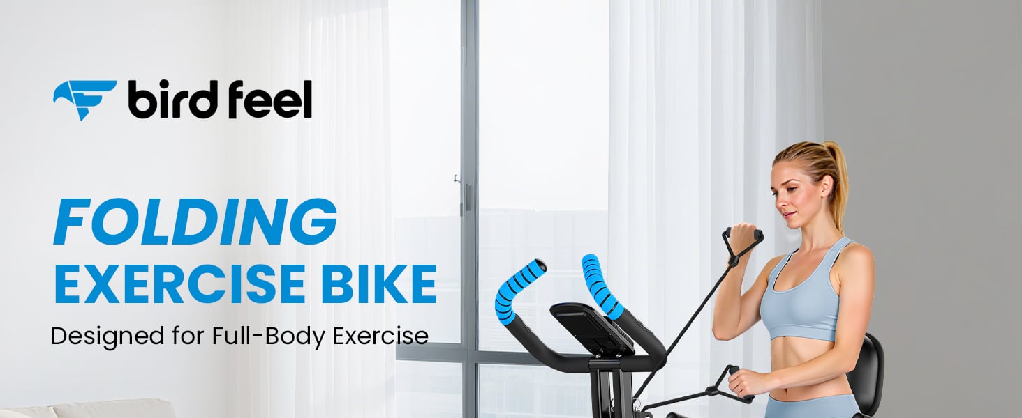 Birdfeel Foldable Multifunctional Stationary Exercise Bike