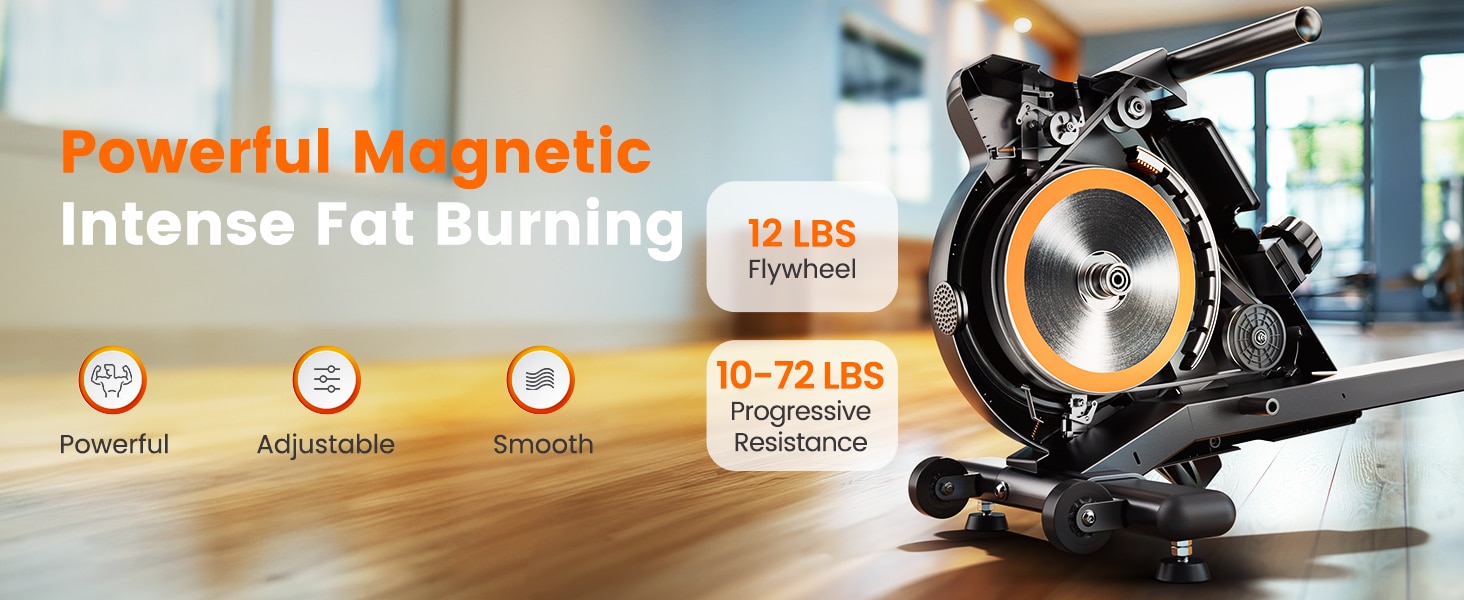 YOSUDA Magnetic Rowing Machine for Home