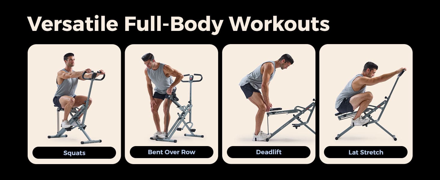 Sunny Health & Fitness Smart Row-N-Ride Glute & Leg Trainer