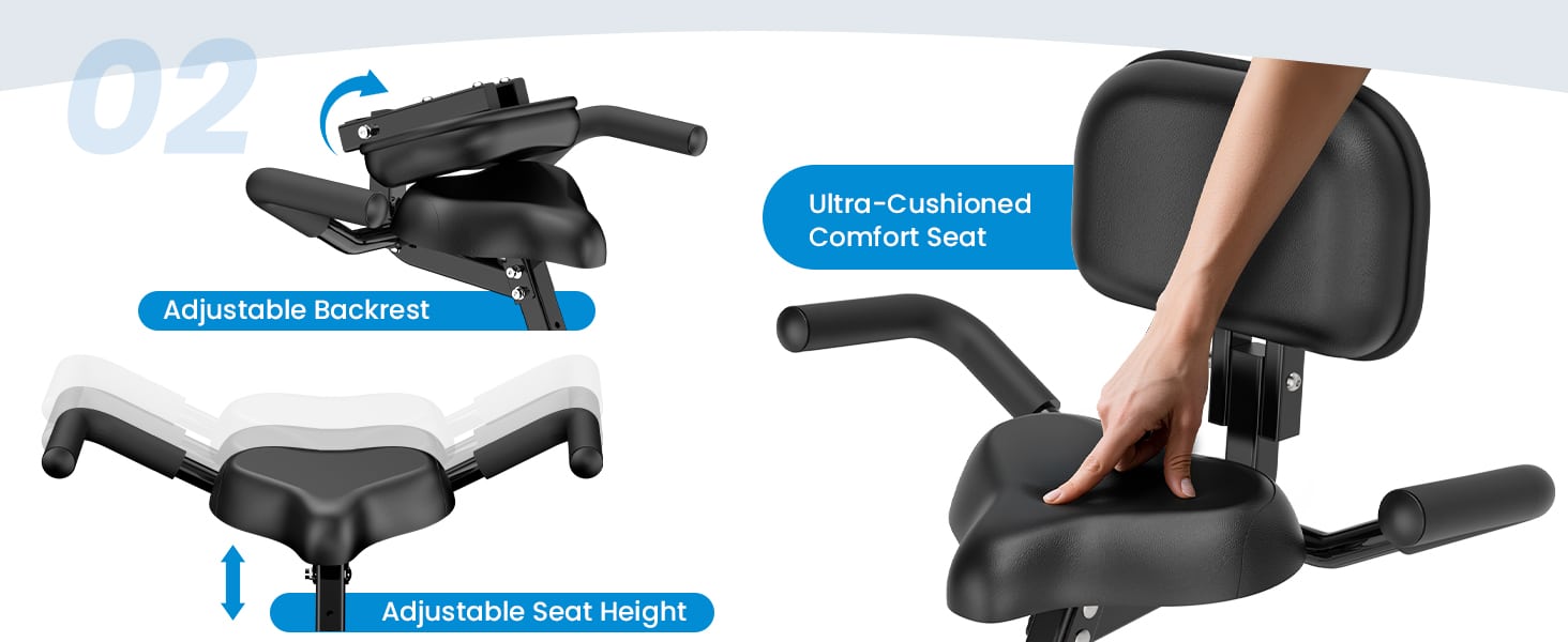 Birdfeel Foldable Multifunctional Stationary Exercise Bike
