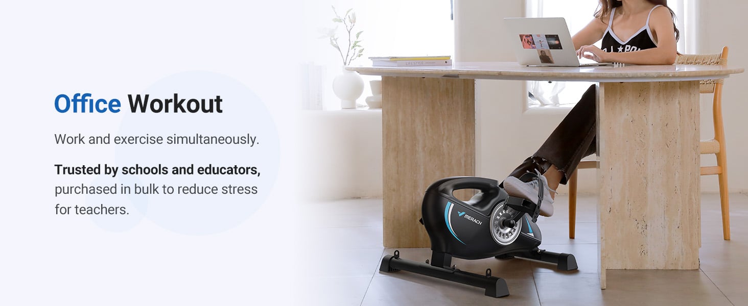 MERACH Under Desk Bike Pedal Exerciser