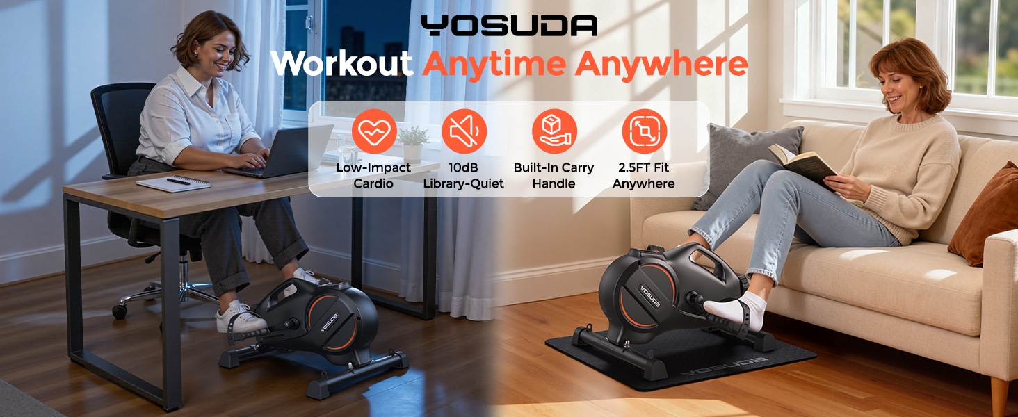 YOSUDA Under Desk Bike Pedal Exerciser