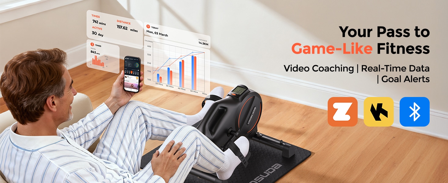 YOSUDA Under Desk Bike Pedal Exerciser