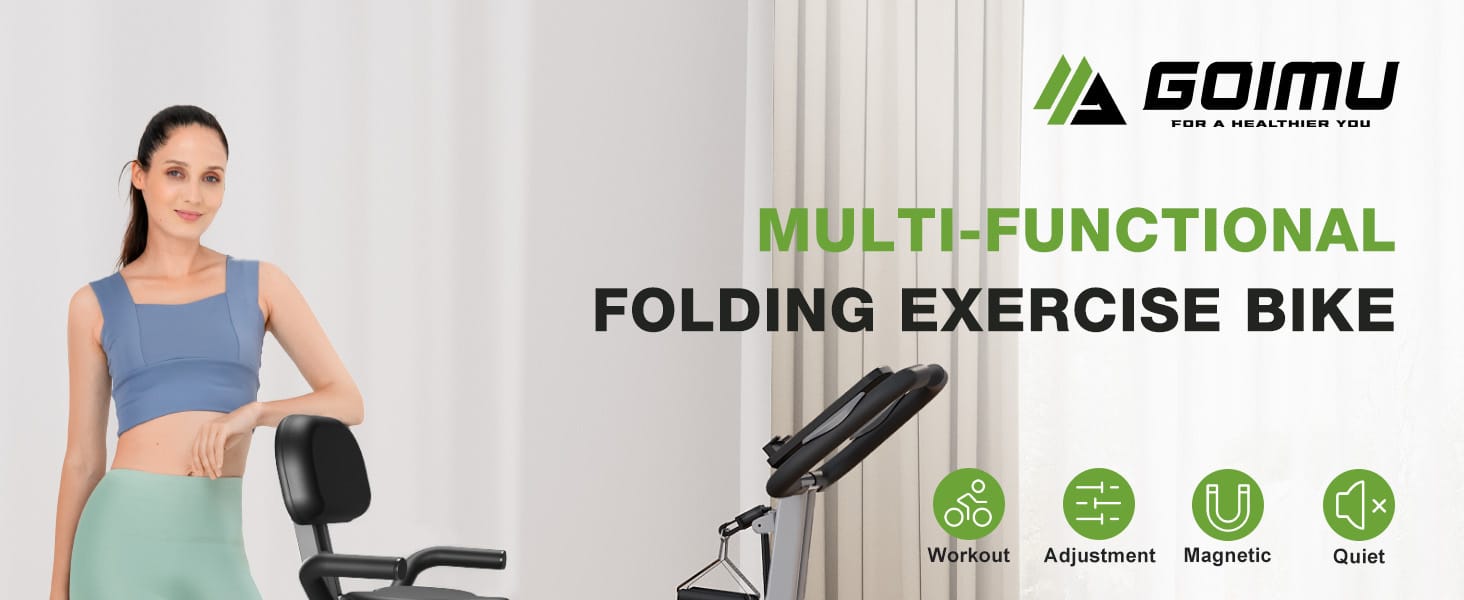 Goimu 5-in-1 Foldable Stationary Exercise Bike