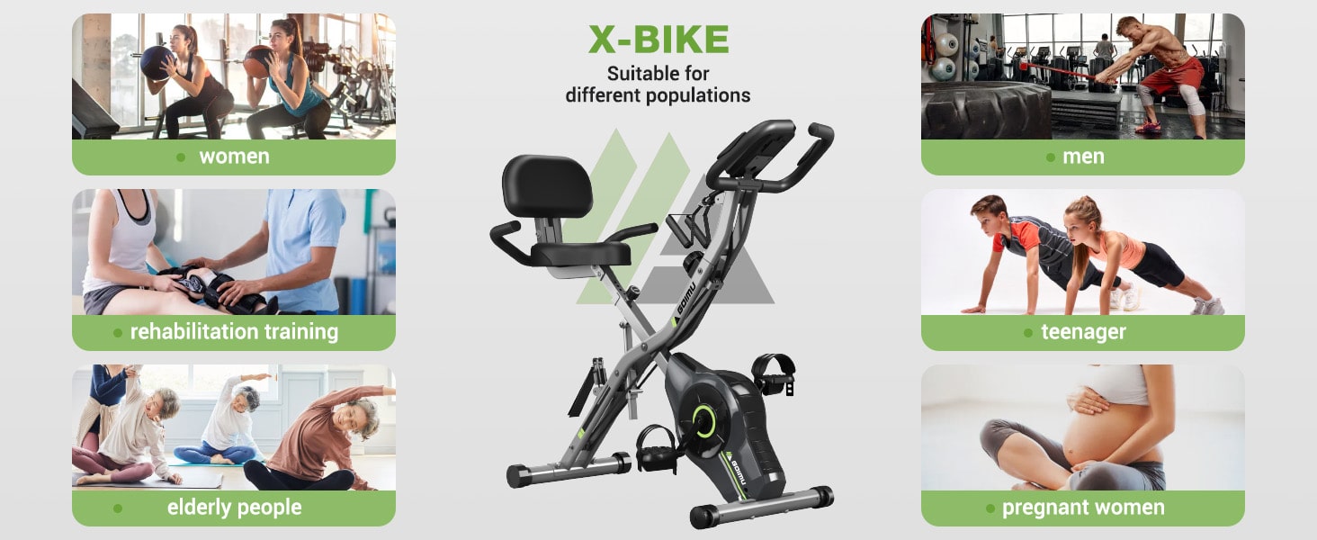 Goimu 5-in-1 Foldable Stationary Exercise Bike