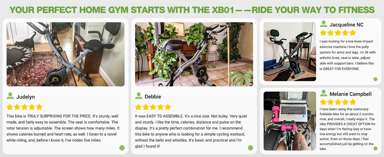 Goimu 5-in-1 Foldable Stationary Exercise Bike