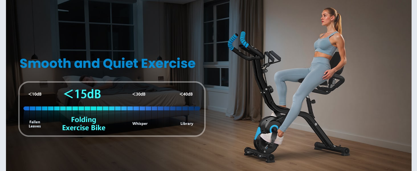 Birdfeel Foldable Multifunctional Stationary Exercise Bike