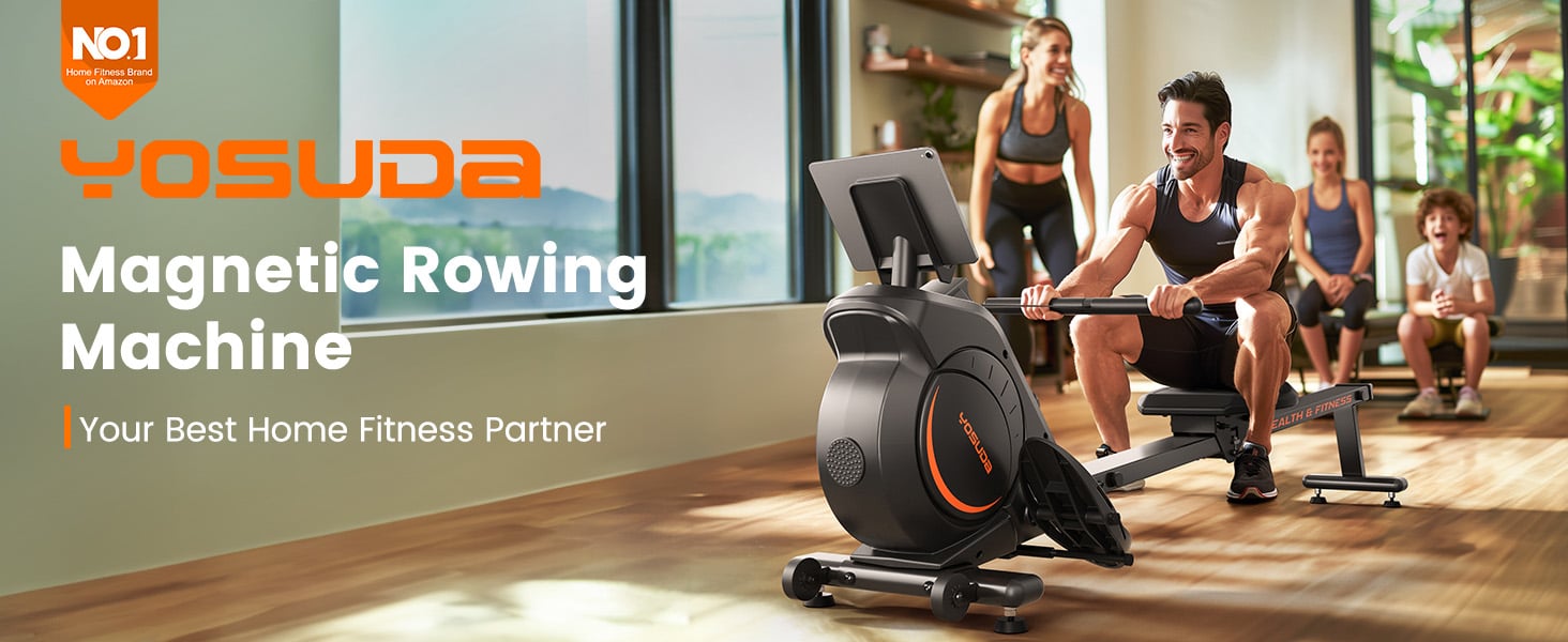 YOSUDA Magnetic Rowing Machine for Home