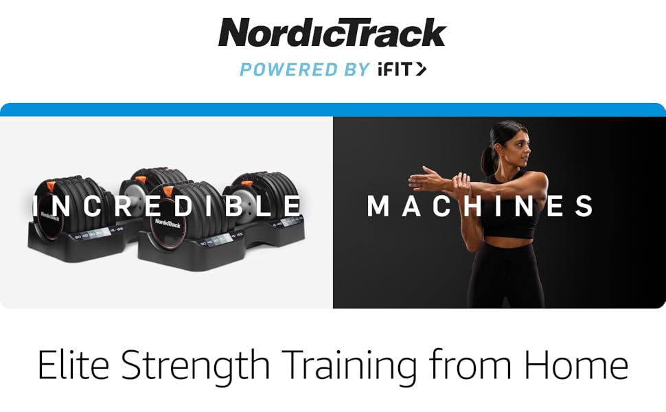 NordicTrack Select-A-Weight 55 lb Adjustable Dumbbell Pair