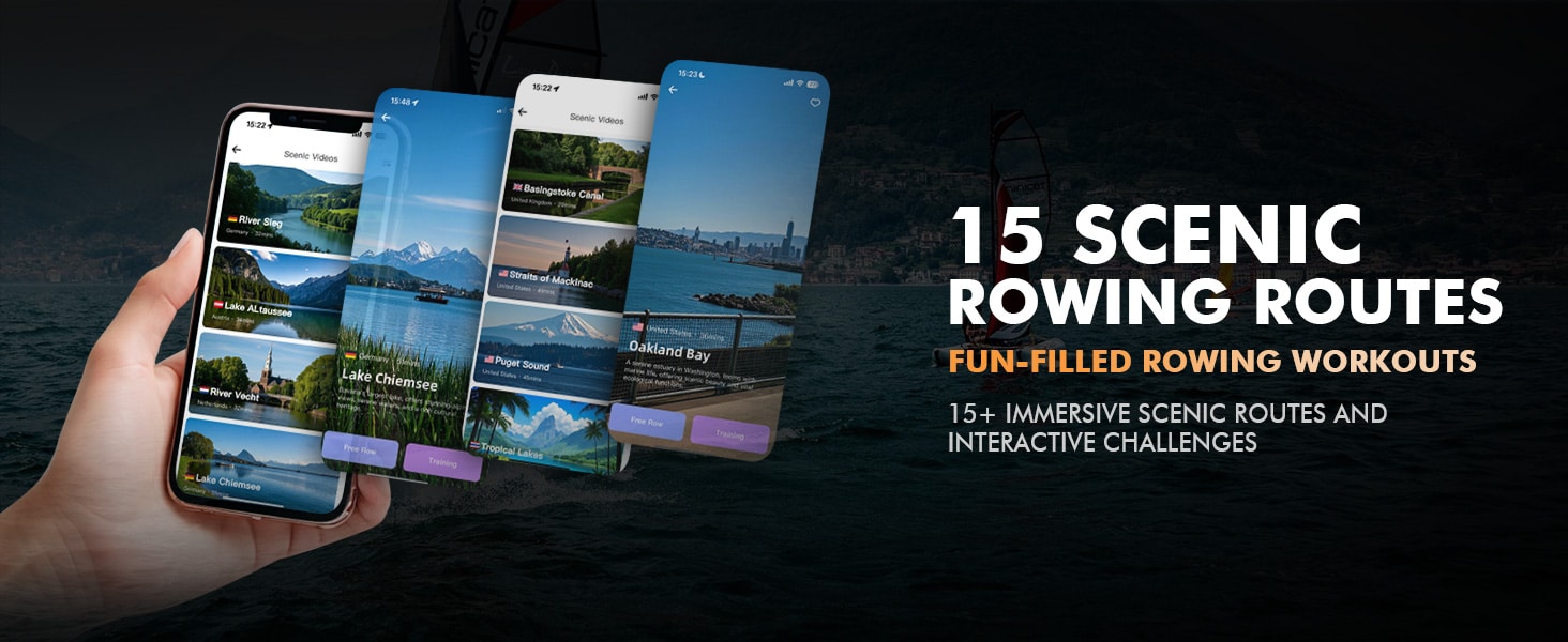 GMWD Air Rowing Machine – Lava Flow Series