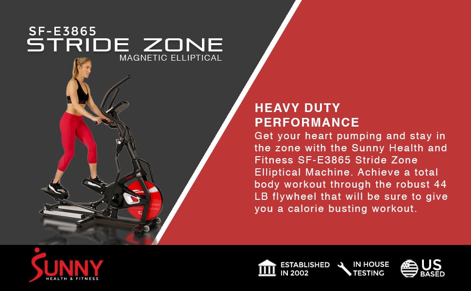 Sunny Health & Fitness SF-E3865 Magnetic Elliptical Trainer