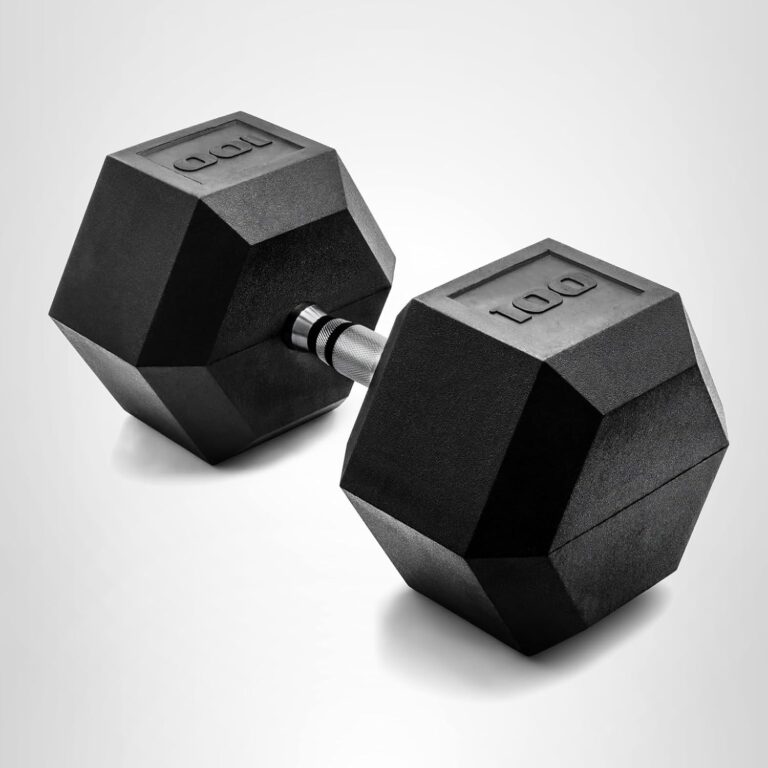 100 Pound CAP Barbell Coated Hex Dumbbell