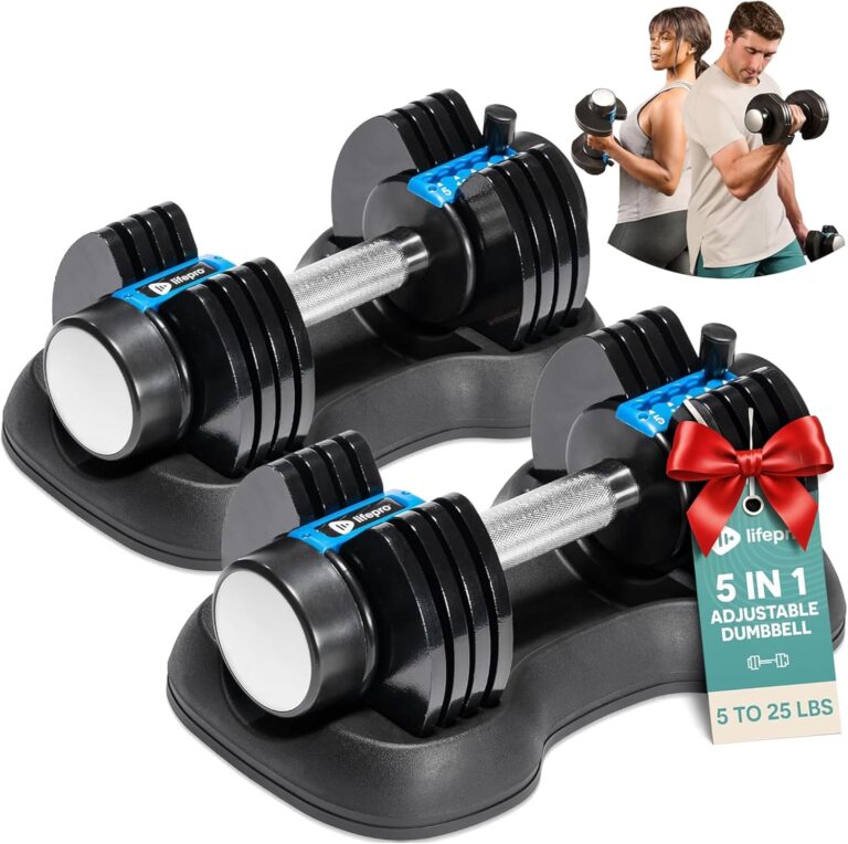 Lifepro Adjustable Dumbbells Set (25lb Pair)