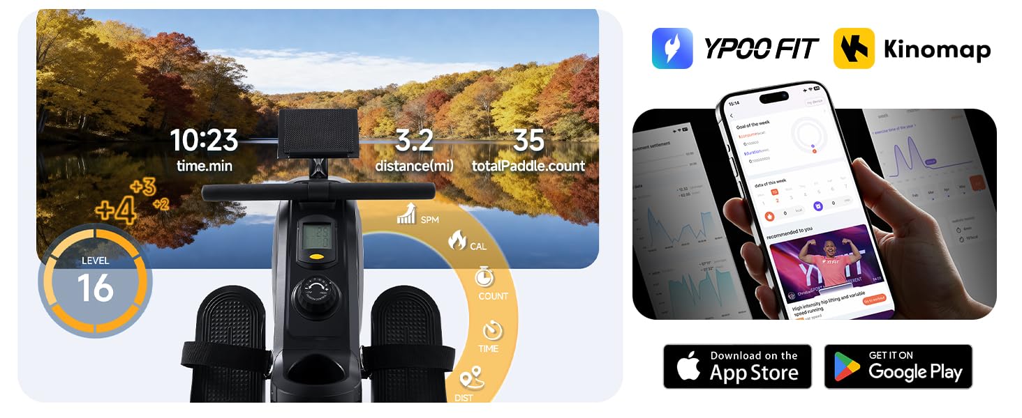 YPOO Magnetic Rowing Machine