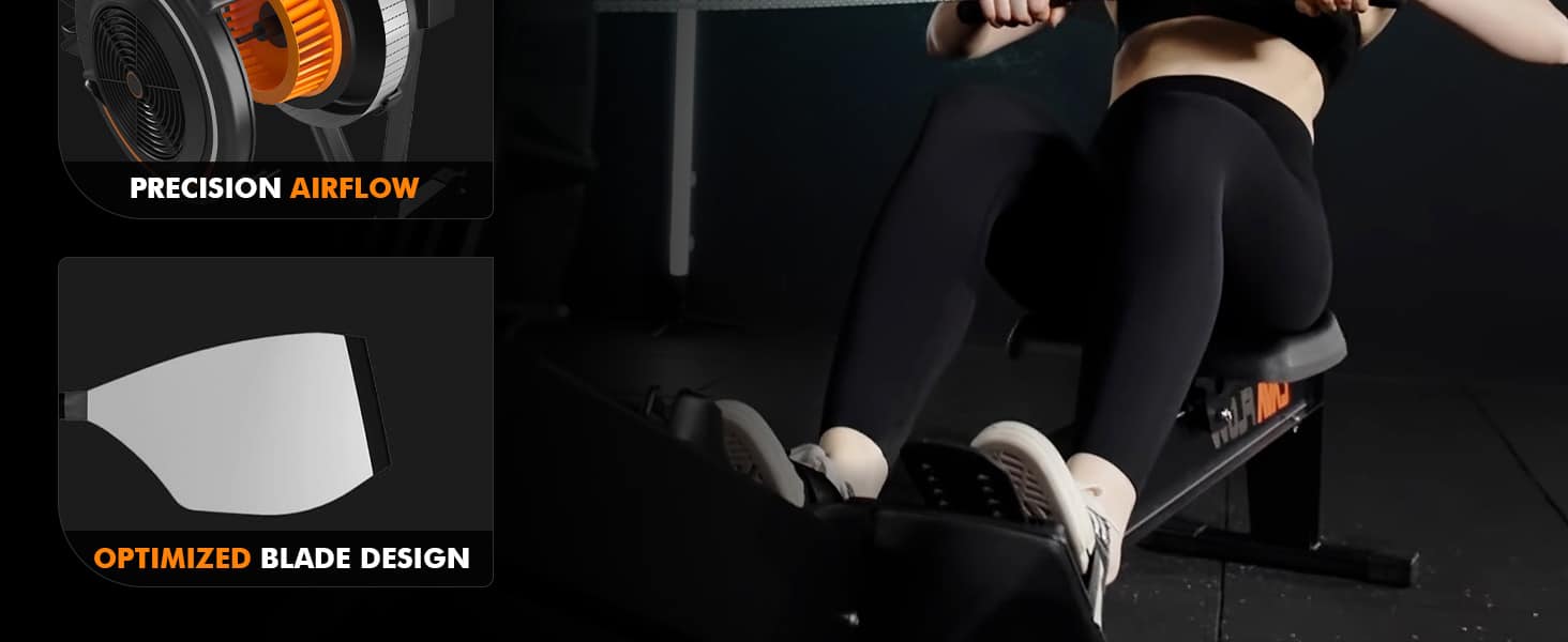 GMWD Air Rowing Machine – Lava Flow Series