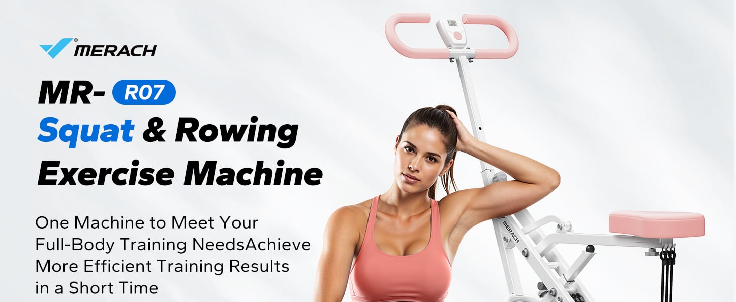 MERACH R07 2 in 1 Squat Rowing Machine
