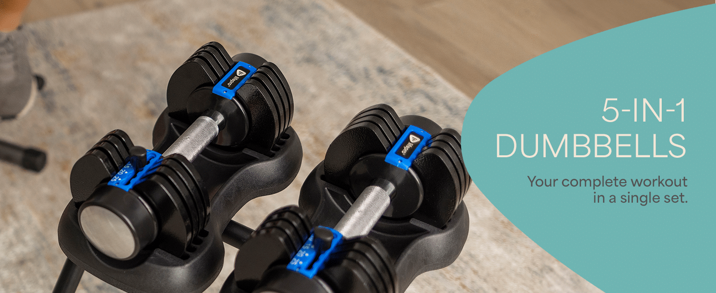 Lifepro Adjustable Dumbbells Set (25lb Pair)